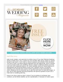 Your East Midlands Wedding magazine - May 2023 newsletter
