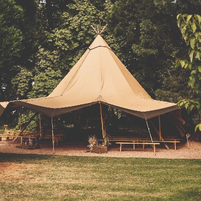 Tie the knot outside at Tipis at Whatton House