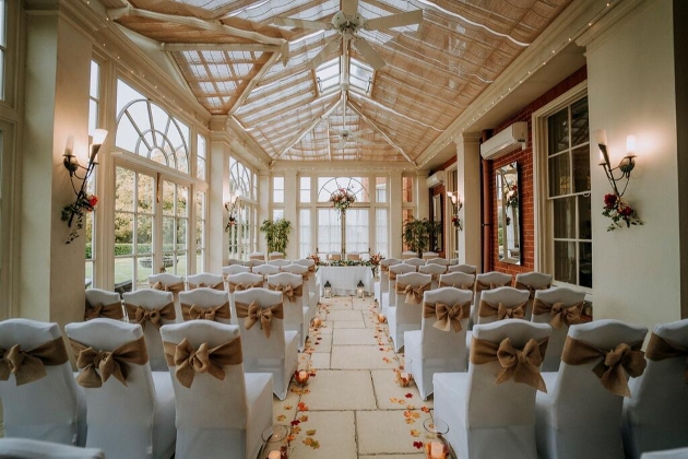 Inside the Orangery at Dovecliff Hall