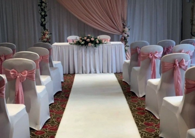 The ceremony space at Hellidon Lakes Hotel