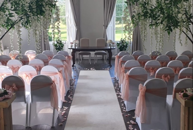 Eastwood Hall's wedding ceremony space